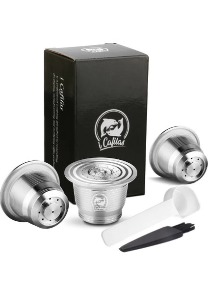 3kupa Stili Nespresso Doldurulabilir Kapsül Kahve Filtresi Pod Için Dozaj Halkalı Sabotaj Nespresso Kapsül Yeniden Kullanılabilir (Yurt Dışından)