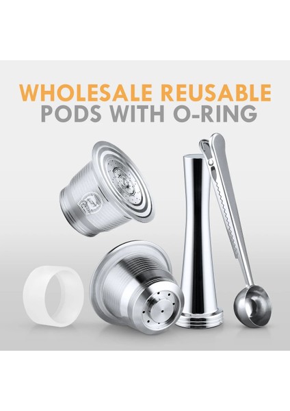 3kupa Stili Nespresso Doldurulabilir Kapsül Kahve Filtresi Pod Için Dozaj Halkalı Sabotaj Nespresso Kapsül Yeniden Kullanılabilir (Yurt Dışından) indirimleri