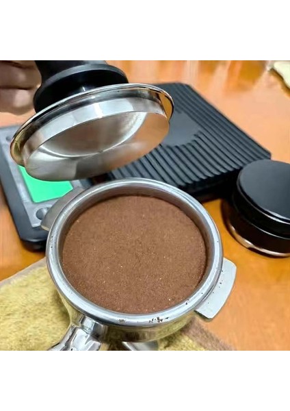 Doku Stili 51MM-İPLIK mm Kahve Sabotaj Ayarlanabilir Derinlik Ölçeği 30LB Espresso Yayları Kalibre Edilmiş Sıkıştırma Paslanmaz Çelik Düz Iplik Tabanı (Yurt Dışından) indirimleri