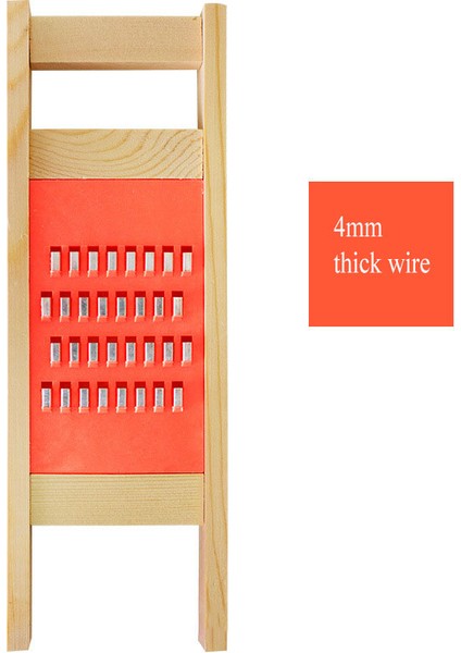 4mm Tarzı Patates Rende Sebze Dilimleme Meyve Havuç Soyucu Ahşap Paslanmaz Çelik Hasır Parçalayıcı Kalın Tel Ev Mutfak Aksesuarları (Yurt Dışından)