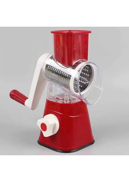 Kırmızı Stil Çok Fonksiyonlu 3 In 1 Döner Rende Mutfak Aksesuarları Sebze Dilimleme Manuel Kesici Patates Meyve Sebze Doğrama Rende (Yurt Dışından)