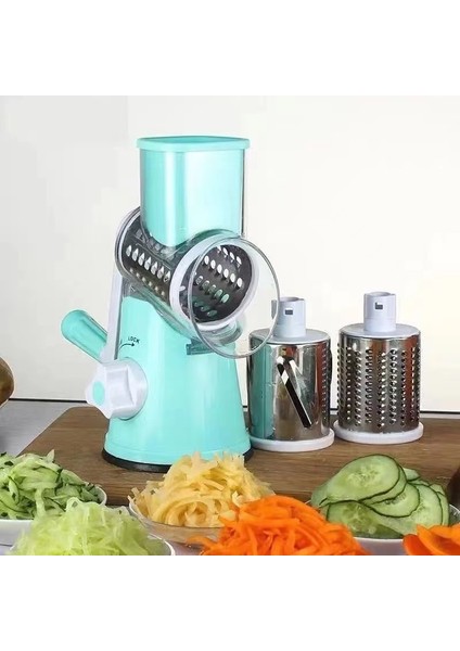 Kırmızı Stil Çok Fonksiyonlu 3 In 1 Döner Rende Mutfak Aksesuarları Sebze Dilimleme Manuel Kesici Patates Meyve Sebze Doğrama Rende (Yurt Dışından) fiyatları