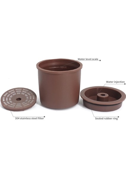 2 Adet Kahverengi Tarzı Yeniden Kullanılabilir Kapsül Doldurulabilir Kahve Kapsül Bardakları Illy Makineleri Için Uyumlu Dolum Kahve Filte (Yurt Dışından) fiyatları