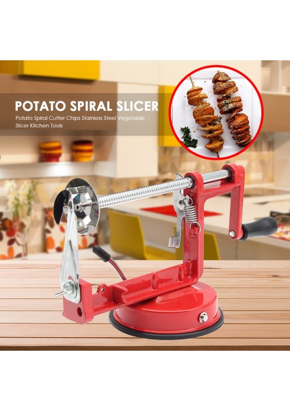Patates Havuç Spiral Kesici Salatalık Paslanmayan Düşük Bakım Maliyeti Dayanıklı Sebze Meyve Dilimleme Ev Mutfak Aletleri (Yurt Dışından)
