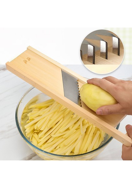 7mm Tarzı Sebze Kesici Paslanmaz Çelik Bıçak Manuel Kıyıcı Patates Salatalık Havuç Dilimleme Rende Oluklu Dilimleme Mutfak Aletleri (Yurt Dışından) fiyatları