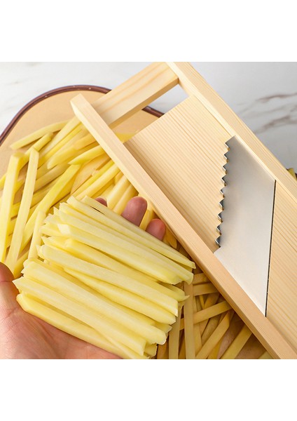 7mm Tarzı Sebze Kesici Paslanmaz Çelik Bıçak Manuel Kıyıcı Patates Salatalık Havuç Dilimleme Rende Oluklu Dilimleme Mutfak Aletleri (Yurt Dışından) fırsatları