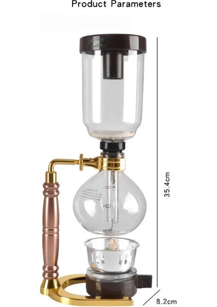 Alkol Lambası Stili Mıcck Yüksek 3 Bardak Sifon Tencere Cezve Seti Filtre Sifon Kahve Makinesi Çay Sifonu Isıya Dayanıklı Ev Tencere (Yurt Dışından) modelleri