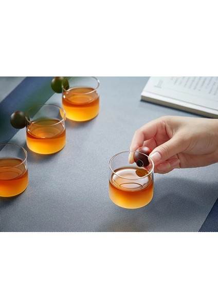 Kaşık Tarzı Elişi Atomize Isıya Dayanıklı Tek Katmanlı Cam Çay Bardağı Şeffaf Basit Çay Fincanı Master Fincan Ev Kahve Fincanları 80ML (Yurt Dışından) fiyatları