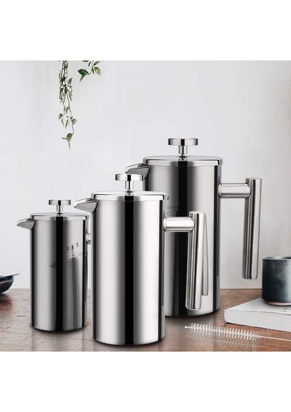 350 ml Tarzı Kahve Makinesi Fransız Presi Paslanmaz Çelik Espresso Kahve Makinesi Yüksek Li Çift Duvar Yalıtımlı Kahve Çay Makinesi Pot L (Yurt Dışından) fiyatları