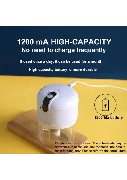 Beyaz Stil 250ML Elektrikli Sarımsak Ezici Sarımsak Presi Sebze Biber Eti Sarımsak Doğrayıcı Presi USB Ezici Makinesi Mutfak Aksesuarları Yeni (Yurt Dışından) fiyatları