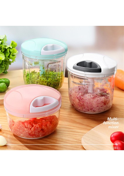 GREEN2-500ML Tarzı L Çok Fonksiyonlu Sebze Kesici Havuç Meyve Dilimleme Sarımsak Soğan Kıyıcı Kırıcı Kıyma Makinesi Mutfak Aksesuarları Araçları (Yurt Dışından)