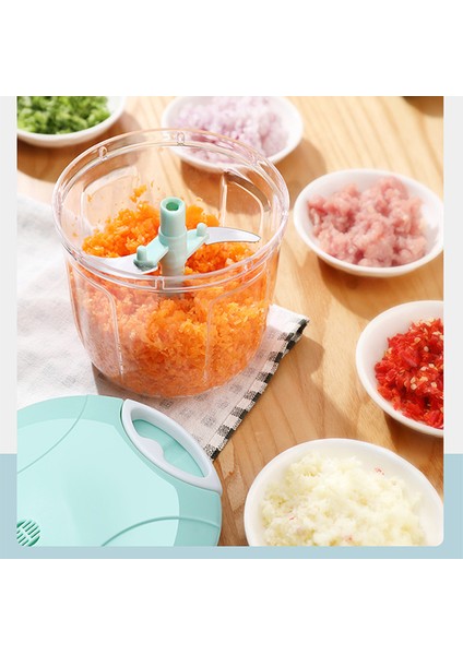 GREEN2-500ML Tarzı L Çok Fonksiyonlu Sebze Kesici Havuç Meyve Dilimleme Sarımsak Soğan Kıyıcı Kırıcı Kıyma Makinesi Mutfak Aksesuarları Araçları (Yurt Dışından)