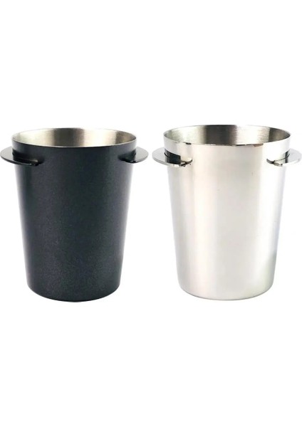 Gümüş 58MM Stili mm Espresso Makinesi Için Paslanmaz Çelik Destek Kahve Dozaj Bardağı Toz Besleyici Parçası (Yurt Dışından) modelleri