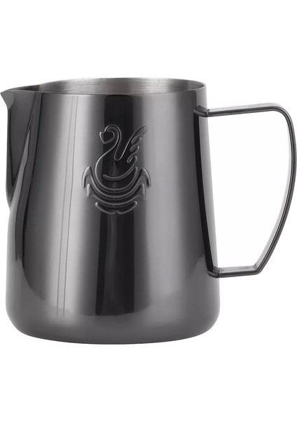 Açık Siyah Stil 400ML ml Elegant Swan Paslanmaz Çelik Kahve Sürahi Süt Köpürtme Fincan Krema Makinesi Barista Craft Espresso Latte Art Sürahi Aracı (Yurt Dışından)