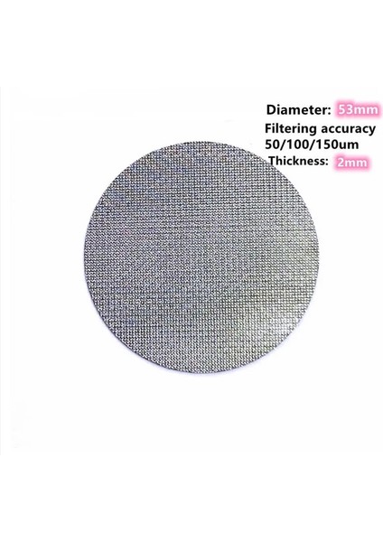 53,5x2 mm Stili 100UM .5 Iletişim Duş Ekranı Puck Ekran Filtresi Mesh Expresso Portafilter Kahve Makinesi Için Evrensel Olarak Kullanılır (Yurt Dışından)