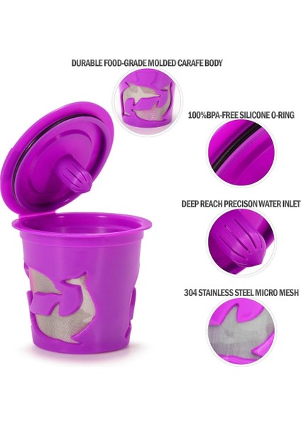 Erik Tarzı Keurig Doldurulabilir Kahve Kapsülü Bira Üreticileri Için Yeniden Kullanılabilir K-Fincan Filtresi Keurig Makinesi Için K Fincan K-Carafe (Yurt Dışından) modelleri