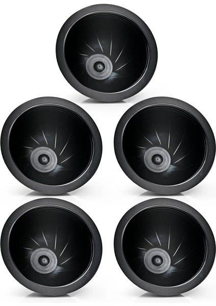 Siyah Stil 5 Adetset Tek Kullanımlık Doldurulabilir Kahve Filtre Fincan Kapsül Nespresso Vertuo Kahve Kapsül Kupası Sabotaj Için Özel Olarak Tasarlanmıştır (Yurt Dışından) modelleri