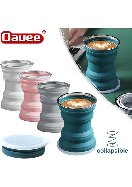 Mavi Stil 320ML Taşınabilir Silikon Katlanır Bardak Isıya Dayanıklı Katlanabilir Kapaklı Kupa Katlanabilir Seyahat Içme Suyu Bardakları Açık Kamp Için (Yurt Dışından) indirimleri