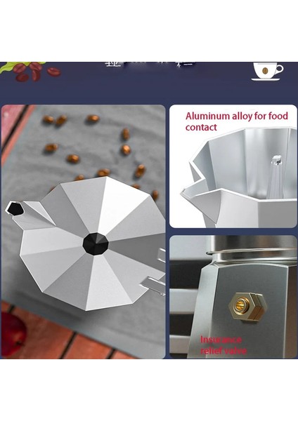 150ML Tarzı Alüminyum Kahve Makinesi Dayanıklı Mocha Su Isıtıcısı Avrupa Tarzı Moka Cezve ml Mocha Espresso Percolator Kahve Gereçleri (Yurt Dışından) indirimleri