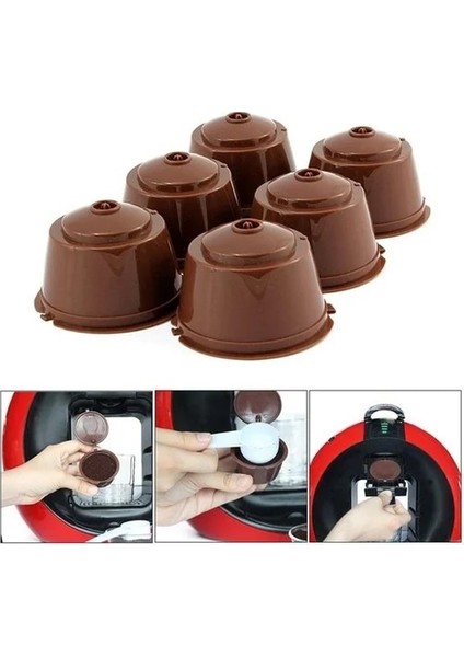 D Stili 1 Adet Kullanımlık Kapsül Kahve Fincanı Filtresi Nescafe Dolce Gusto Için Doldurulabilir Kahve Fincanı Tutucu Pod Süzgeç Yeniden Kullanılabilir (Yurt Dışından) fırsatları