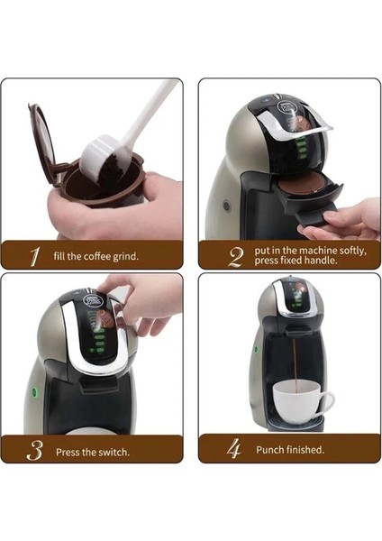 D Stili 1 Adet Kullanımlık Kapsül Kahve Fincanı Filtresi Nescafe Dolce Gusto Için Doldurulabilir Kahve Fincanı Tutucu Pod Süzgeç Yeniden Kullanılabilir (Yurt Dışından) indirimleri