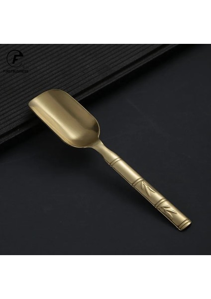 BAMBU-35G Tarzı Pirinç Bakır Yemek Takımı Seti Kaşık Çay Kaşığı Tatlı Kahve Dondurma Kaşığı Mutfak Aksesuarları Bar Araçları Yeni Bambu Yaratıcı (Yurt Dışından) fırsatları