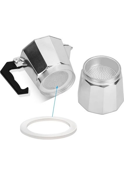 Siyah Stil Silikon Conta Halkası Esnek Yıkayıcı Conta Halkası Değiştirilen Moka Pot Espresso Mutfak Kahve Makineleri Aksesuarları Parçaları (Yurt Dışından)