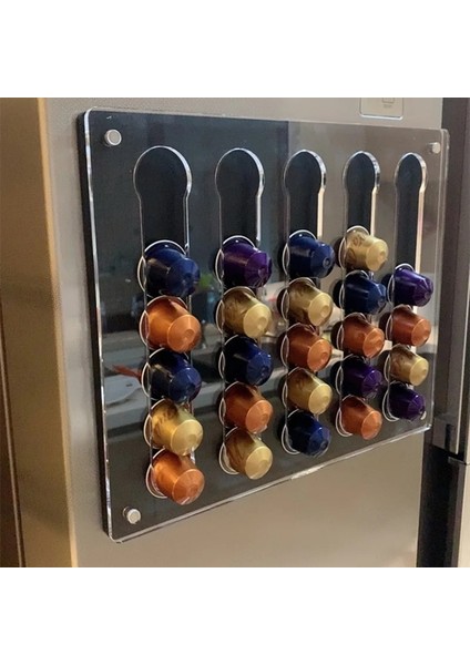 No.1 Tarzı Nespresso Kahve Kapsül Tutucu Standı Döner Kahve Pod Kule Rafı Dönebilen Kahve Pod Depolama Rafları Saklama Kapsülü (Yurt Dışından)