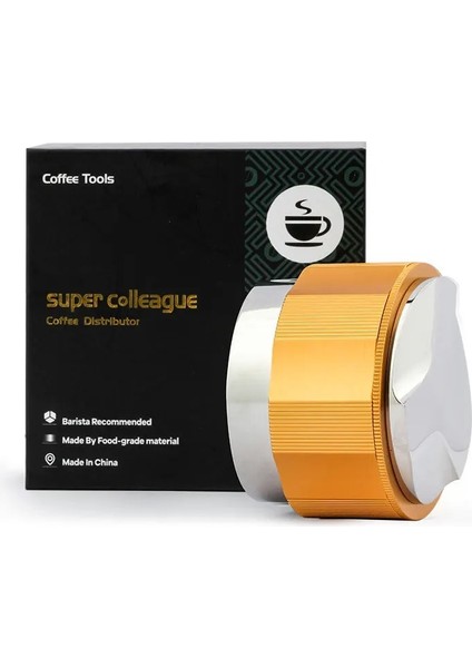 Gümüş B Tarzı 58,5 mm Profesyonel Kahve Espresso Dağıtım Sabotaj Aracı Kahve Distribütör Aracı Kahve Düzleştirici Uyar (Yurt Dışından) fiyatları