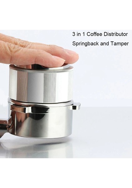 Gümüş B Tarzı 58,5 mm Profesyonel Kahve Espresso Dağıtım Sabotaj Aracı Kahve Distribütör Aracı Kahve Düzleştirici Uyar (Yurt Dışından) indirimleri