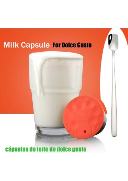 1 Süt Bardağı 1 Kaşık Tarzı Nescafe Dolce Gusto Için Icafilas Paslanmaz Çelik Süt Köpüğü Filtreleri Nescafe Dolci Gusto Için Yeniden Doldurulabilir Süt Kapsül Pod (Yurt Dışından) fırsatları