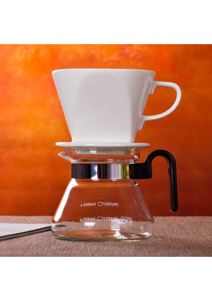 White Large Style Seramik Kahve Filtreli Fincan Tutucu Espresso Kahve Üzerine Dökün Damlatıcı Kahve Sepetleri Süzücü Yeniden Kullanılabilir Bardaklar Kahve Aksesuarları (Yurt Dışından) fiyatları