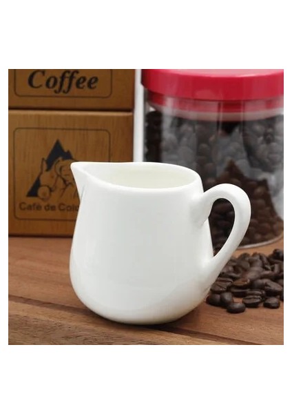 L Tarzı Seramik Baharat Kavanoz Kreması Konteyner Bardak Sofra Beyaz Mutfak Gereçleri Şeker & Krema & Süt Tencereleri Sürahi (Yurt Dışından)