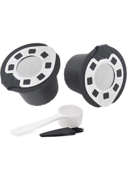 2 Adet Şerit Tarzı Nespresso Paslanmaz Çelik Mech Için Kahve Filtreleri Doldurulabilir Kahve Kapsülü Pod Damlatıcı Sepet Fincan Cafeteira Gümüş Altın (Yurt Dışından)