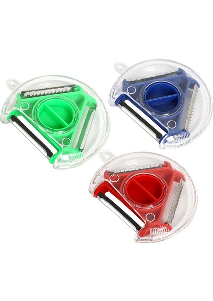 Yeşil Stil Yenı Sihirli Üçlü Soyucu Set Dilimleyici Paslanmaz Çelik Soyucu Parçalayıcı Soyma Bıçağı Zesters Rende Aracı Mutfak Aletleri Aksesuarları (Yurt Dışından) indirimleri