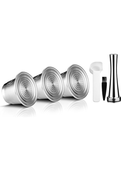 Renkli Stil Icafilas Nespresso Için Yeniden Kullanılabilir Kahve Kapsülü Paslanmaz Çelik Doldurulabilir Filtreler Espresso Fincan Fit (Yurt Dışından)