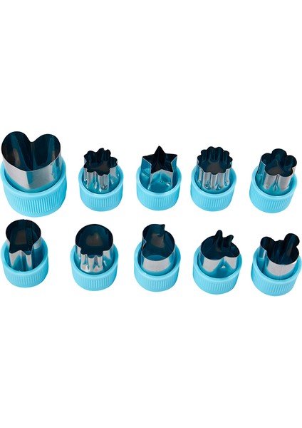 Pembe-12 Adet Tarzı Et Taşınabilir Pişirme Araçları Yıldız Kalp Şekli Sebze Kesici Plastik Saplı Paslanmaz Çelik Meyve Kesme Kalıp Mutfak Aletleri (Yurt Dışından) modelleri