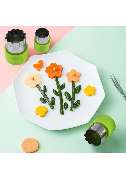 Pembe-12 Adet Tarzı Et Taşınabilir Pişirme Araçları Yıldız Kalp Şekli Sebze Kesici Plastik Saplı Paslanmaz Çelik Meyve Kesme Kalıp Mutfak Aletleri (Yurt Dışından) fırsatları