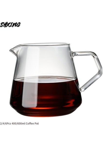 400ML-TENCERE-01 Tarzı Sürahi Drml 650ML Cezve V60 Cam Aralığı Üzerine Dökün Kahve Sunucusu Kahve Kettle Brewer Barista Süzgeç (Yurt Dışından) fiyatları