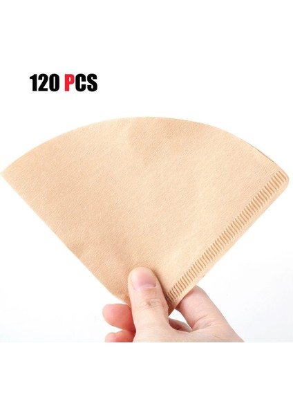 120 Adet Tarzı Kahve Filtresi V Şekli Kağıt Koni V60 Damlatıcı Kahve Filtreleri Bardaklar Espresso Kahve Damlama Araçları Kağıt Filtreler (Yurt Dışından)