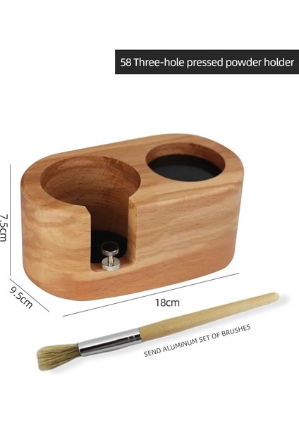 2-58MM Tarzı Kahve Pres Tutacağı Kulp Tutacağı Masif Ahşap Tozu Çekiç Kumaş Pudra 58 Toz Baskı Ayağı Kahve Makinesi Tutacağı Tabanı (Yurt Dışından)