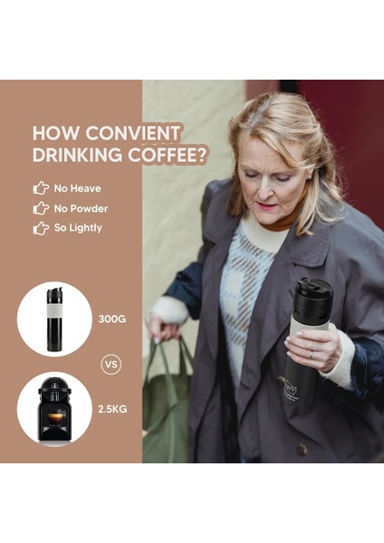 Gümüş Tarzı Icafilas Al Taşınabilir French Press Kahve Makinesi Yalıtımlı Seyahat Kupa Premium Grup Daha Iyi Olacak (Yurt Dışından) fiyatları