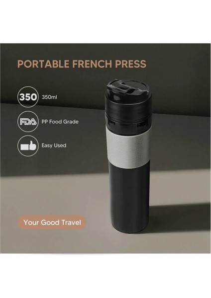 Gümüş Tarzı Icafilas Al Taşınabilir French Press Kahve Makinesi Yalıtımlı Seyahat Kupa Premium Grup Daha Iyi Olacak (Yurt Dışından) modelleri