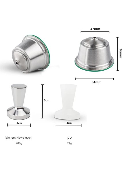 2 Pod Pp Dış Müdahale Stili Capsulone Yeniden Kullanılabilir Dolce Gusto Kapsül Fincan Paslanmaz Çelik Kahve Makinesi Için Şarj Edilebilir Doldurulabilir Pod Filtre Tatlı Tat (Yurt Dışından) indirimleri