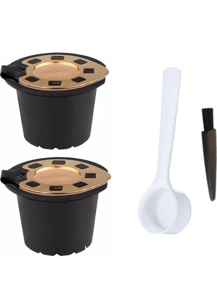 2 Adet Tarzı Icafilareusable Nespresso Gold Için Nespresso Kahve Kapsülleri Için (2'li Paket) | Essenza, Inissia ile Uyumlu (Yurt Dışından)