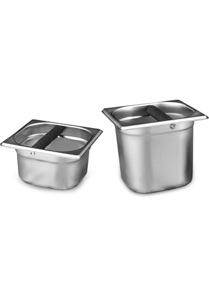 B 17.5X16X15.2CM Stili Taşınabilir Paslanmaz Çelik Kahve Tozu Kalıntı Vurma Kutusu Kahve Makinesi Toprakları Geri Dönüşüm Konteyneri Kova Eziyet Çöp Kutusu (Yurt Dışından) fırsatları