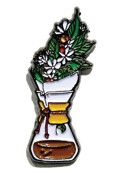 E Stili Barista Broş Retro Kahve Makinesi Kolu Kahve Fincanı Yaprak Çiçek Rozeti Doğum Günü Yaratıcı Hediye Metal Damla Broş Aksesuarları (Yurt Dışından)