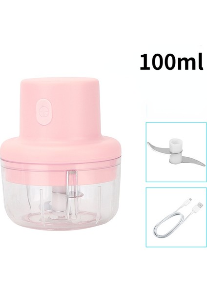 100 ml Tarzı Elektrikli Sarımsak Ezici Gıda Parçalayıcı Mutfak Sarımsak Çektirme Kesici Et Meyve Sebze Kesicisi USB Şarj Mini Mutfak Gereçleri (Yurt Dışından)