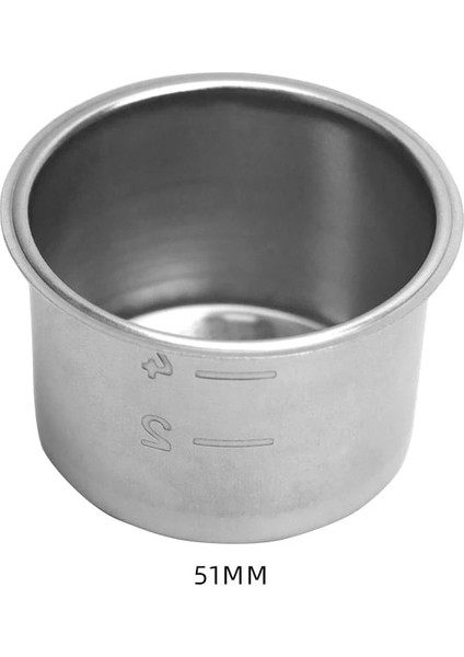 51MM-4CUP Stili mm Paslanmaz Stee Kahve Tozu Kasesi Değiştirme Filtre Sepeti Kahve Aksesuarları Otomatik Kahve Makinesi (Yurt Dışından)