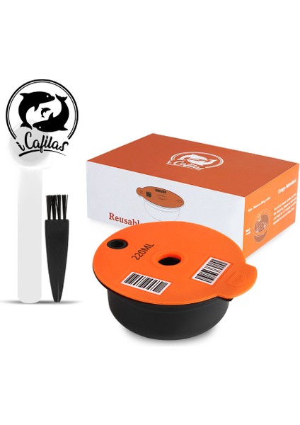 220ML-1 Tarzı 200 Mlml Tassimo Yeniden Kullanılabilir Kahve Kapsül Kapsülleri Kahve Kapsül Pod Silikon Bosch Tassimo Kahve Aksesuarları ile Uyumlu (Yurt Dışından)